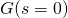 G(s=0)